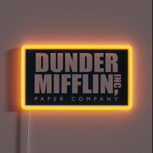 Dunder Mifflin Logo RGB Neon Sign Dunder Mifflin Logo RGB Neon Sign
