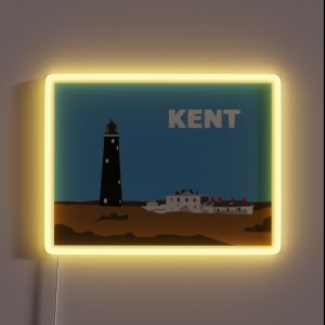 Dungeness Lighthouse RGB Neon Sign