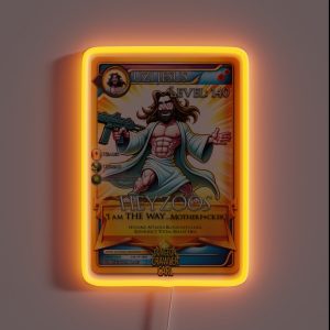 Dungeon Crawler Carl Uzi Jesus RGB Neon Sign