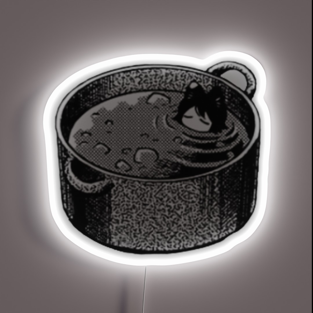 Dungeon Meshi Catgirl Soup RGB Neon Sign Dungeon Meshi Catgirl Soup RGB Neon Sign