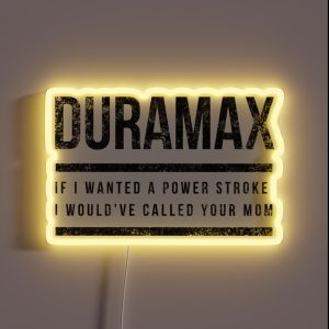 Duramax Chevy Chevrolet Diesel Truck Design RGB Neon Sign