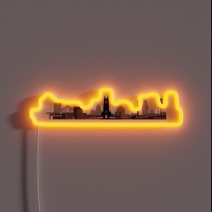 Durham Skyline RGB Neon Sign