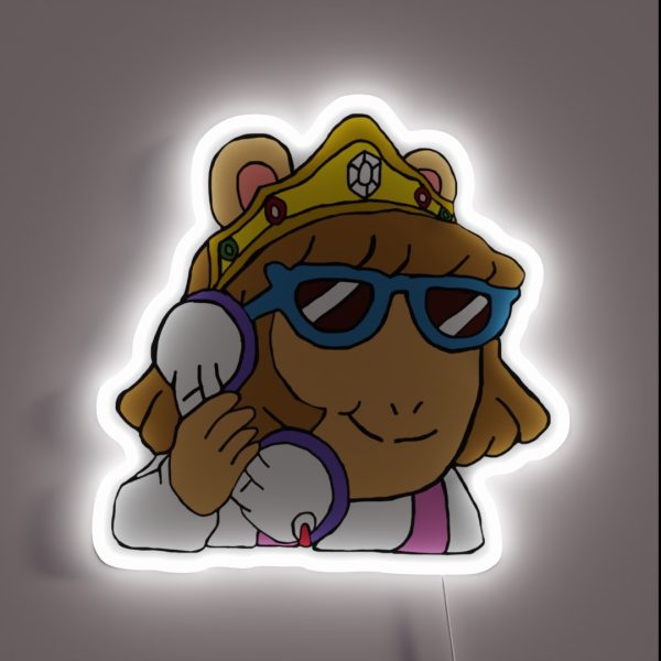 DW Arthur In Sunglasses RGB Neon Sign
