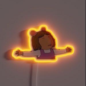 DW In The Rain RGB Neon Sign DW In The Rain RGB Neon Sign