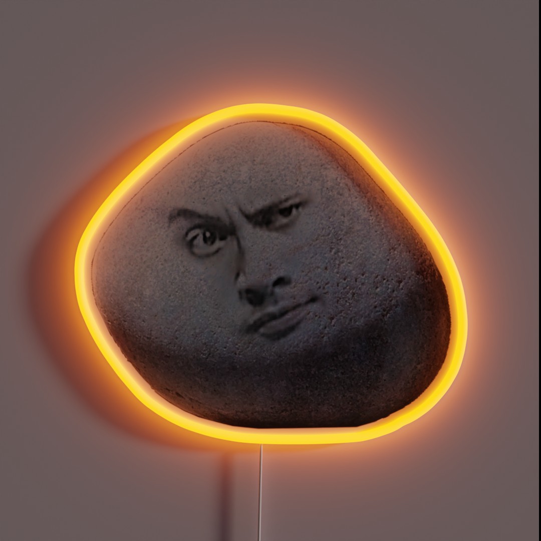 Dwayne The Literal Rock Johnson RGB Neon Sign Dwayne The Literal Rock Johnson RGB Neon Sign
