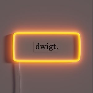 Dwigt Threat Level Midnight RGB Neon Sign Dwigt Threat Level Midnight RGB Neon Sign