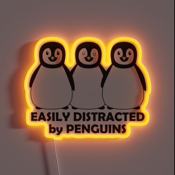 Easily Distracted RGB Neon Sign
