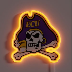 East Carolina Pirates RGB Neon Sign East Carolina Pirates RGB Neon Sign