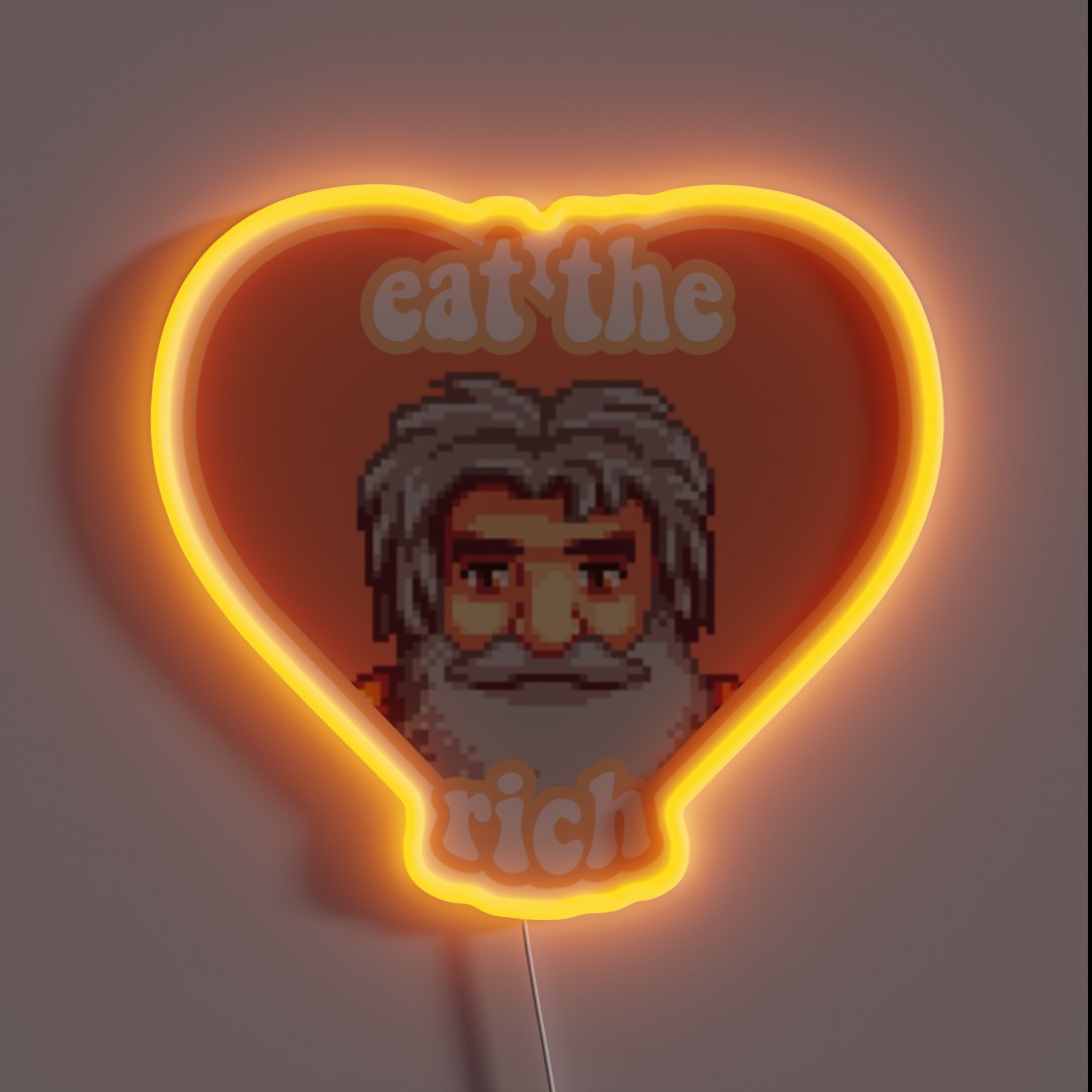 Eat The Rich Linus RGB Neon Sign Eat The Rich Linus RGB Neon Sign