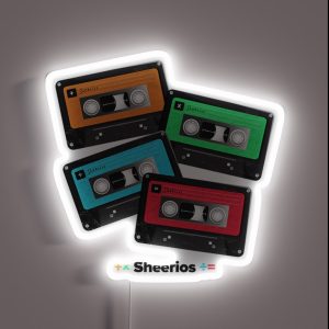 Ed Sheeran Album Collection Cassette Tapes RGB Neon Sign