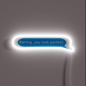 Ed Sheeran Perfect Darling You Look Perfect Text RGB Neon Sign