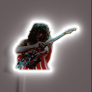 Eddie Van Halen Guitarist RGB Neon Sign Eddie Van Halen Guitarist RGB Neon Sign