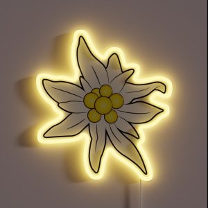 Edelweiss Flower RGB Neon Sign