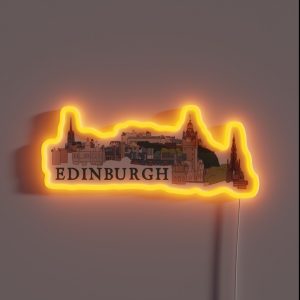 Edinburgh Skyline RGB Neon Sign Edinburgh Skyline RGB Neon Sign
