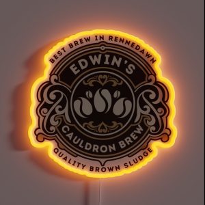 Edwin S Cauldron Brew Assistant To The Villain RGB Neon Sign Edwin S Cauldron Brew Assistant To The Villain RGB Neon Sign