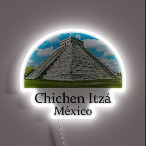 El Castillo Pyramid Of Kukulkan RGB Neon Sign