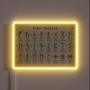 Elder Futhark RGB Neon Sign