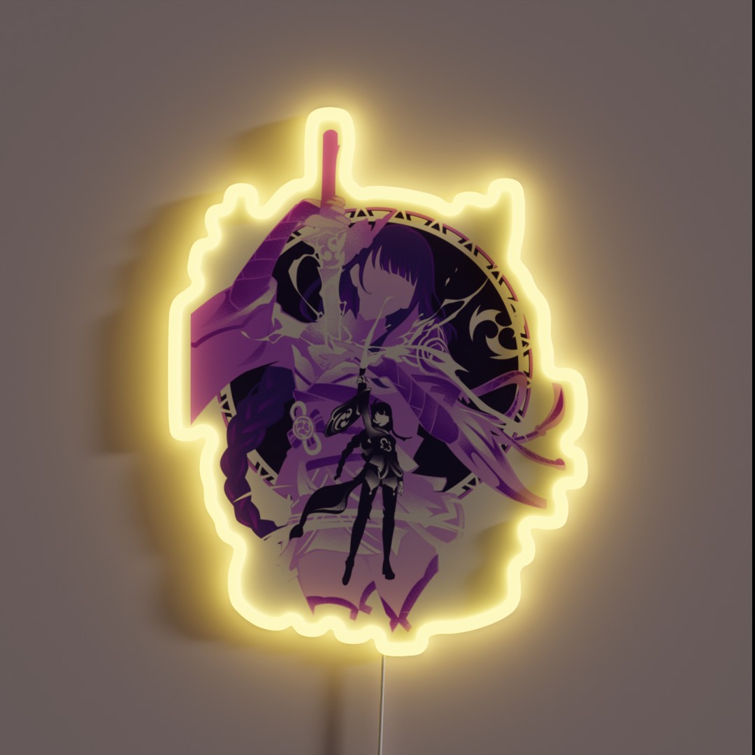 Electro Raiden Shogun RGB Neon Sign Electro Raiden Shogun RGB Neon Sign