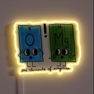 Elements Of Surprise Chem Puns RGB Neon Sign Elements Of Surprise Chem Puns RGB Neon Sign
