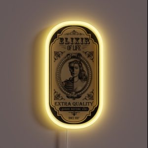 Elixir Of Life Apothecary Label RGB Neon Sign Elixir Of Life Apothecary Label RGB Neon Sign