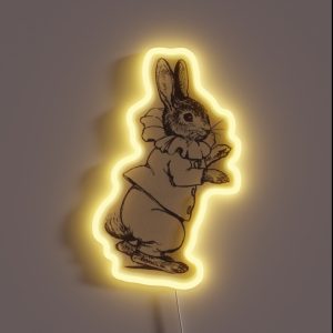 Elizabethan Rabbit RGB Neon Sign