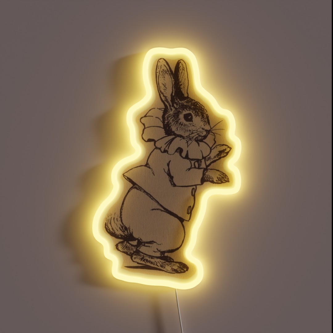 Elizabethan Rabbit RGB Neon Sign Elizabethan Rabbit RGB Neon Sign