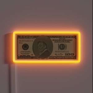 Elon Musk 100 Dollar Bill Money RGB Neon Sign