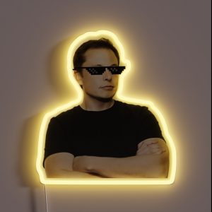 Elon Musk Deal With It RGB Neon Sign