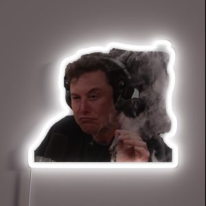 Elon Musk Smoke RGB Neon Sign Elon Musk Smoke RGB Neon Sign