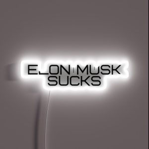 Elon Musk Sucks RGB Neon Sign