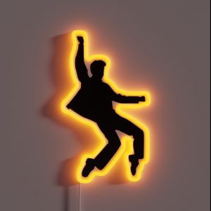 Elvis Silhouette RGB Neon Sign