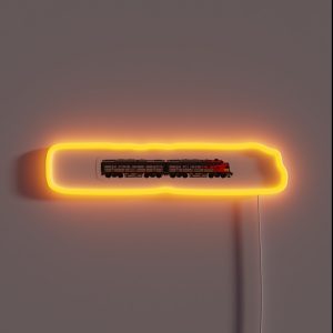 EMD F7 ATSF Warbonnet RGB Neon Sign