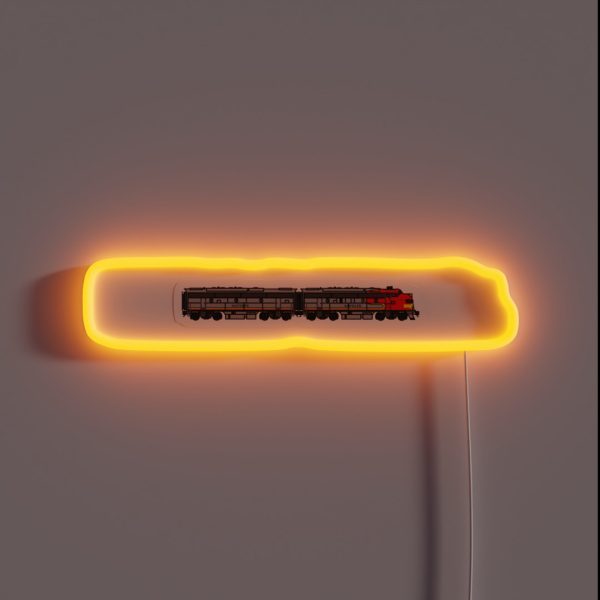 EMD F7 ATSF Warbonnet RGB Neon Sign