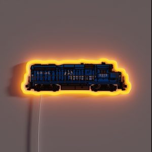 EMD GP30 Conrail RGB Neon Sign