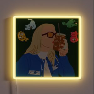 Emma Chamberlain Coffee Design RGB Neon Sign