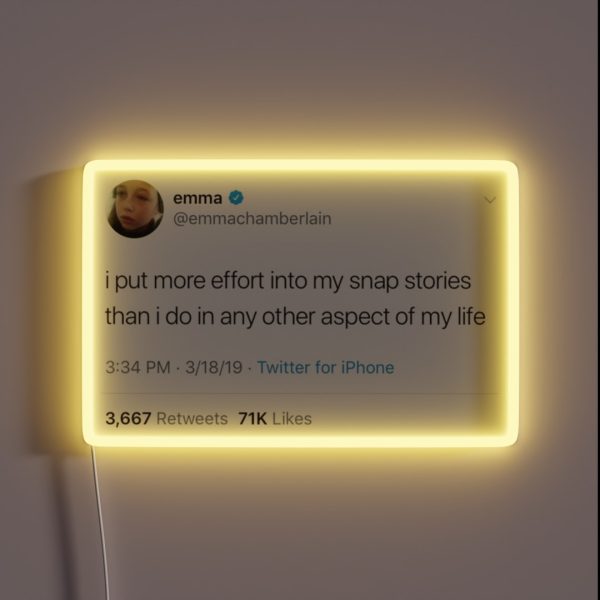 Emma Chamberlain RGB Neon Sign