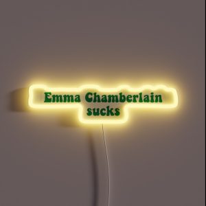 Emma Chamberlain Sucks RGB Neon Sign Emma Chamberlain Sucks RGB Neon Sign