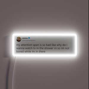 Emma Chamberlain Tweet RGB Neon Sign