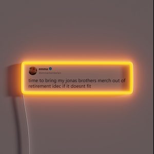 Emma Chamberlain Tweet RGB Neon Sign