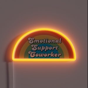 Emotional Support Coworker RGB Neon Sign