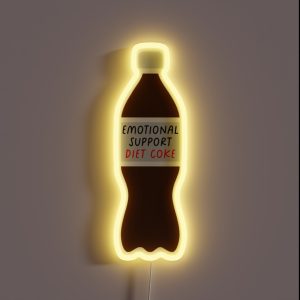 Emotional Support Diet Cola RGB Neon Sign