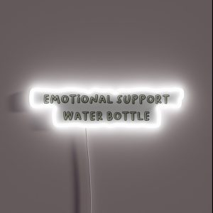 Emotional Support Water Bottle RGB Neon Sign