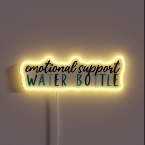 Emotional Support Water Bottle RGB Neon Sign Emotional Support Water Bottle RGB Neon Sign
