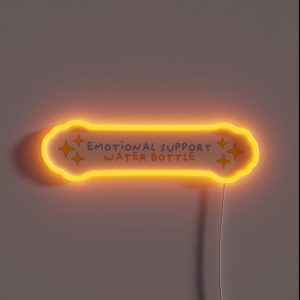 Emotional Support Water Bottle RGB Neon Sign Emotional Support Water Bottle RGB Neon Sign