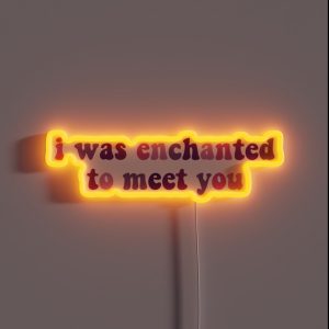Enchanted Lyrics RGB Neon Sign