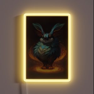 Enchanting Fantasy Animal Art RGB Neon Sign