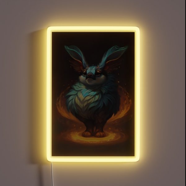 Enchanting Fantasy Animal Art RGB Neon Sign