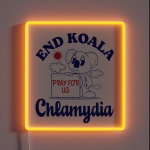 End Koala Chlamydia RGB Neon Sign End Koala Chlamydia RGB Neon Sign