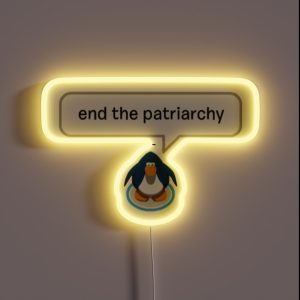 End The Patriarchy Club Penguin RGB Neon Sign