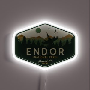 Endor National Park Home Of The Ewoks RGB Neon Sign